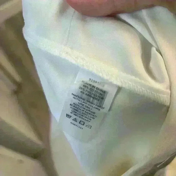 Vince Camuto white flap pocket cropped pants sz 24w - Picture 8 of 8